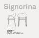 кресло Connubia SIGNORINA CB2111